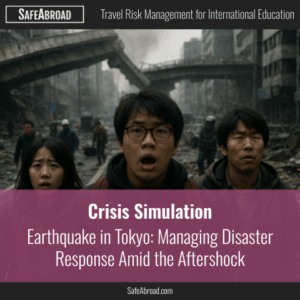 Earthquake in Tokyo: Managing Disaster Response Amid the Aftershock