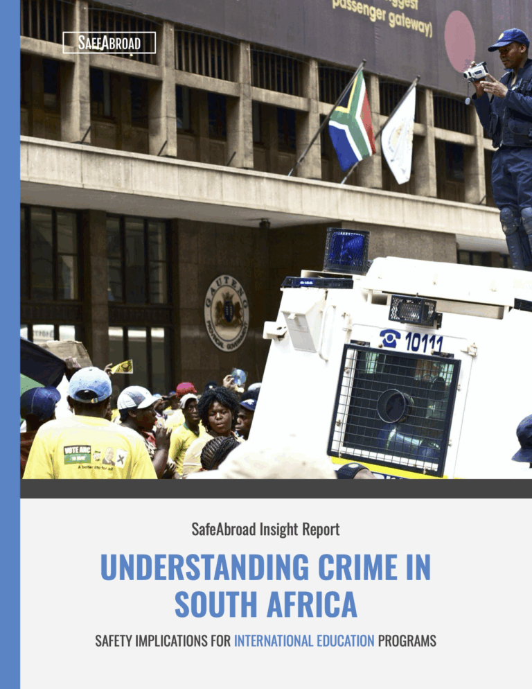 Understanding Crime in South Africa - SafeAbroad